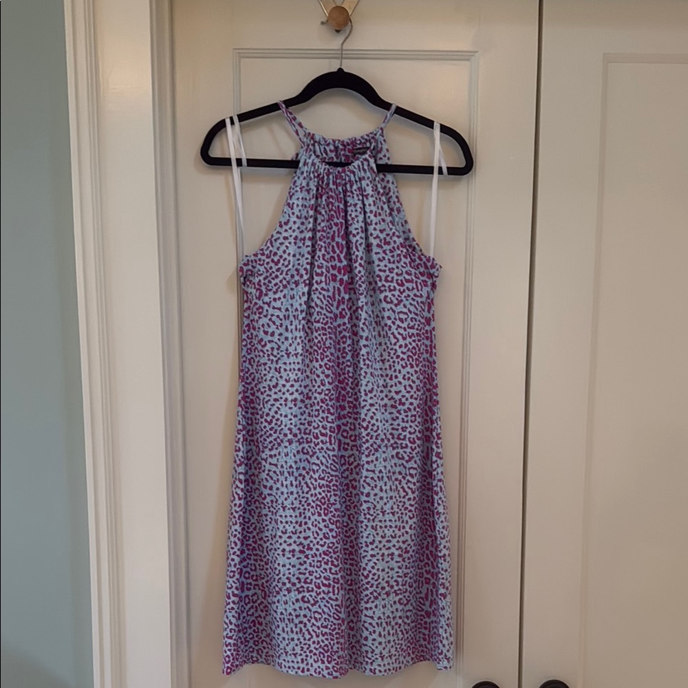 J. McLaughlin Purple and White Sundress